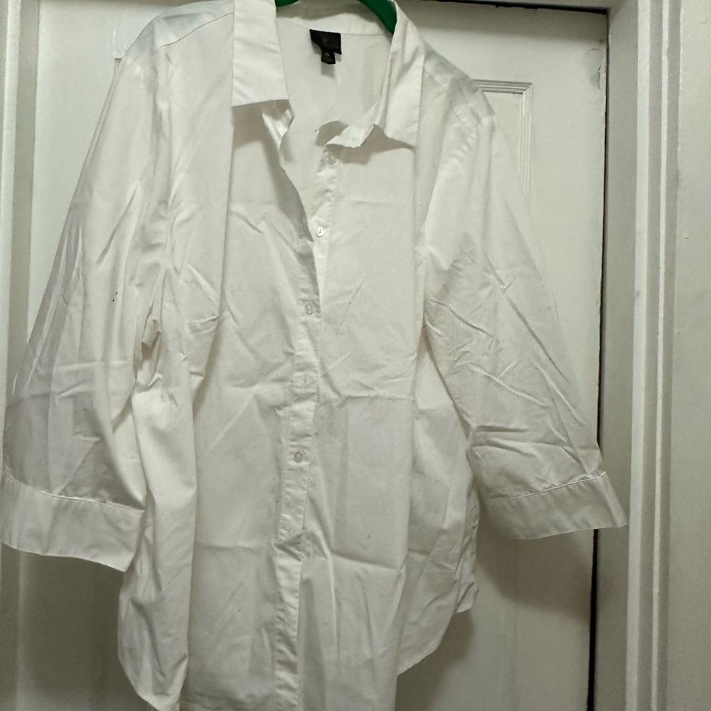White Button Down Blouse